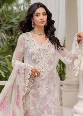 Maria B Embroidered Chiffon 3 Piece Unstitched Suit MB25C D-01
